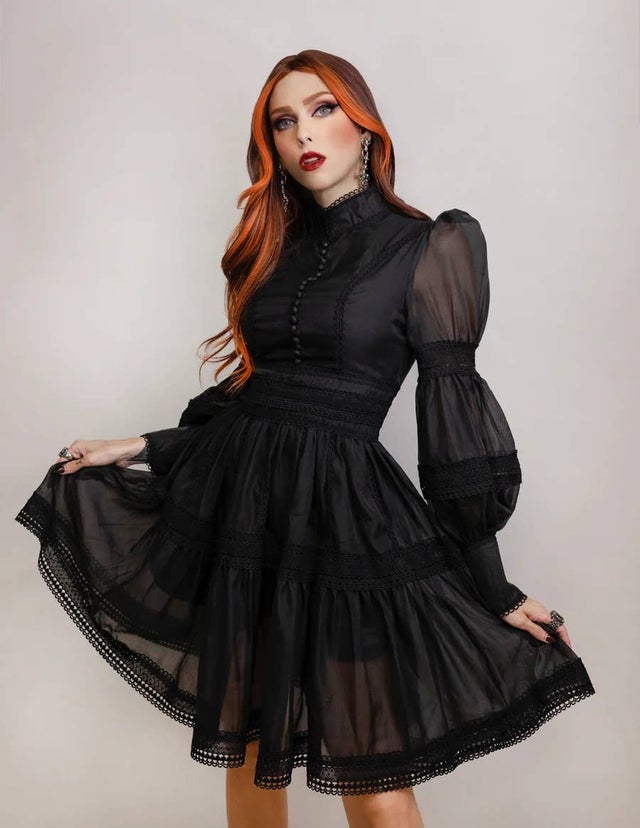 black party dress Black Tulle Short Prom Dress, Black V-Neck Homecoming Party Dress