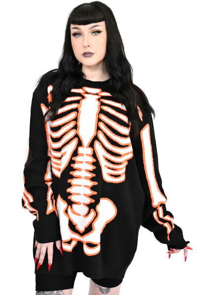 Skeleton sweater dress on sale
